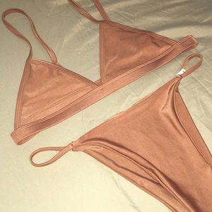 Cute copper bikini set